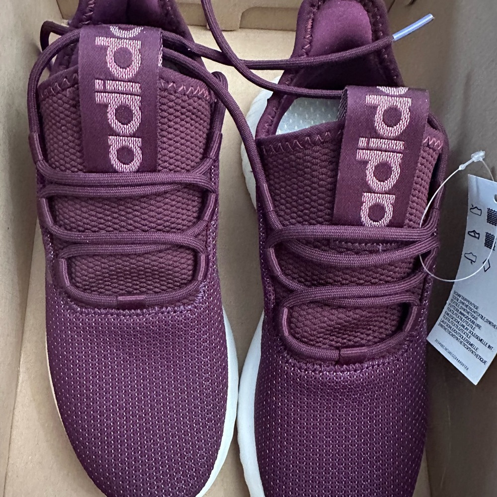 Adidas Burgundy Athletic Shoes size 7 NWT